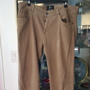 7 For All Mankind Khaki Colored Slimmy Jeans